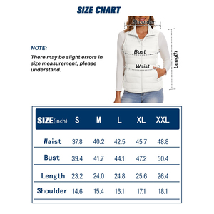 Chaleco de Algodón para Hombre y Mujer, Cálido, Acolchado, Sin Mangas, con Capucha Desmontable, Personalizado - Product Image 5