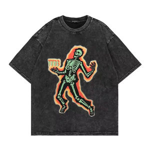T-shirt en coton surdimensionné pour hommes, design graphique personnalisé, vente en gros, streetwear, DTG, DTF - Product Image 1