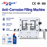 Machine de remplissage anti-corrosion, machine de remplissage linéaire automatique pour la javel et les nettoyants pour toilettes