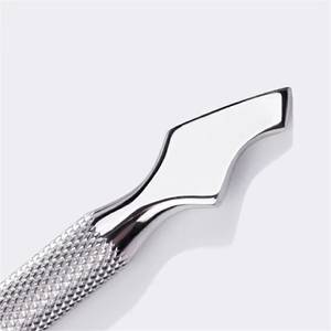Kit d'outils repousse-cuticules double embout réutilisable en acier inoxydable pour manucure et soin des cuticules - Product Image 4