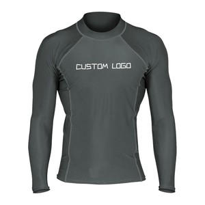 Custom Mens Plus Size Rash Guard Shirt sublimated <b>printing</b> Long Sleeve <b>Surfing</b> Swimwear MMA BJJ Jiu Jitsu Rashguard Top OEM ODM - Product Image 2