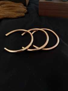 Handmade 100% REAL Copper Minimalist <b>Bracelet</b> Cuff stack Metal Crafts - Product Image 2