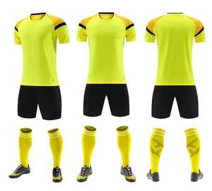 Green Soccer Jersey Set With Shorts <b>Socks</b> And Cleats Breathable Sporty Design For All Seasons - Product Image 3