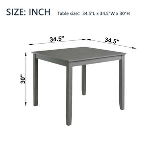 <b>Small</b> Space 4-Person Dining <b>Table</b> Gray Wooden <b>Kitchen</b> <b>Table</b> <b>for</b> <b>Small</b> Spaces ONLY the <b>TABLE</b> - Product Image 5