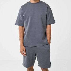Shorts Bermuda en Coton Gris pour Homme, Taille Mi-Haute, Fermeture à Cordon, Style Décontracté, Tissu Tricoté Respirant, Écologique et Infroissable - Product Image 3