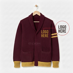 เสื้อคาร์ดิแกนไหมพรมคอวีติดกระดุมหน้าแบบเปิด ยี่ห้อ Cosh International Sorority Acrylic Sisterhood ผลิตจากวัสดุรักษ์โลก แขนยาว สไตล์ลำลอง - Product Image 5