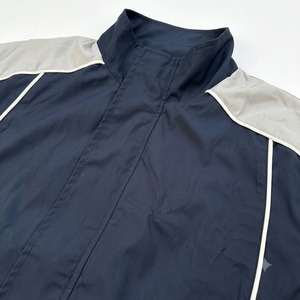 Conjunto Deportivo de Dos Piezas para Hombre de Primera Calidad, Diseño Color Block Azul Marino y Gris, Tejido de Poliéster de Secado Rápido, Otoño - Product Image 6