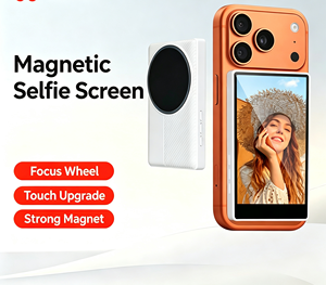 Monitor Magnético para Selfies con Control Remoto y Rueda de Enfoque, Pantalla Inalámbrica para Cámara Trasera, Duplicación de Pantalla para Vlogging - Product Image 3