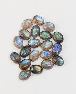 Cabochon de labradorite 8*6 mm, forme ovale, pierre précieuse bleue chatoyante, pierre précieuse en vrac, labradorite de qualité supérieure pour la fabrication de bijoux - Product Image 3