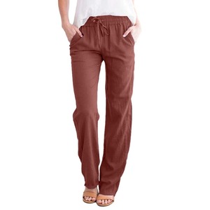 Pantalon de survêtement ample taille haute personnalisé avec logo pour femme – Joggers et pantalons de sport pour femme - Product Image 3