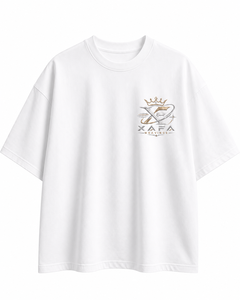 เสื้อยืดคอตตอนเนื้อหนาแบบเรกูลาร์ฟิต พร้อมโลโก้ปัก คอกลมพรีเมียม ดีไซน์เรียบง่าย ระบายอากาศได้ดี - Product Image 1