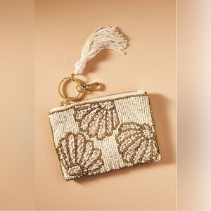 Festival-style beaded embroidery coin pouch with multi-color seed <b>beads</b> From India Handmade Coin Pouch for Women and Girls - Product Image 3