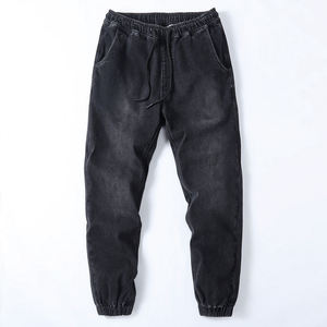 Joggers Cargo en Jean Homme Multi-Poches Coupe Slim Streetwear Brodés avec Cordon de Serrage Faible MOQ – Vente Chaude - Product Image 2