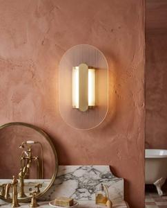 Modern Oval Glass Wall <b>Sconce</b> LED Wall Lamp Bedroom Bedside <b>Light</b> - Product Image 4