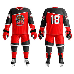 Uniformes de Hockey sobre Hielo OEM de Primera Calidad, Fabricados en Fábrica con Nombre y Logotipo del Equipo Personalizados, Grado Profesional, Duraderos - Product Image 6