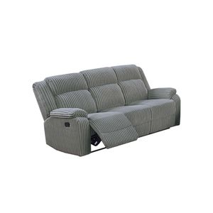 Set Divano 3 Pezzi per Soggiorno con Divano, Divanetto, Console e Poltrona Reclinabile in Velluto Effetto Pelliccia - Product Image 6
