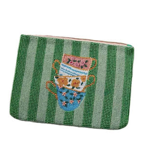 Handmade Designer Beaded Coin <b>Pouch</b> Luxury <b>Mini</b> Purse for Women At Best Price - Product Image 5