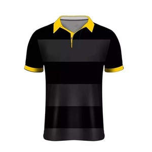 Men's Striped <b>Soccer</b> Jersey Short Sleeve Moisture Wicking Turn-down Collar Sublimated Print Polyester Sport Apparel - Product Image 5