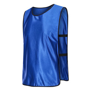 Custom Front Logo Soccer <b>Training</b> <b>Bibs</b> 100% Polyester Mesh Breathable Football Vest for Adult Men - Product Image 2