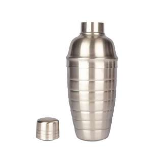 Camol Top Seller - Ensemble de shaker à cocktails Boston en acier inoxydable personnalisé de 800 ml, support en bois de bambou, kit d'outils de bar classiques écologiques - Product Image 2