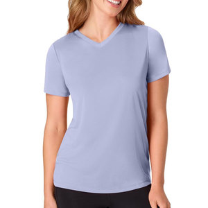 Lot de 5 T-shirts de sport pour femmes, col rond, performance, écologiques, respirants, séchage rapide, anti-UV, toutes saisons - Product Image 6