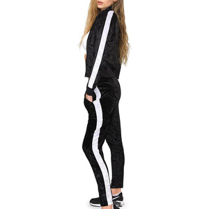 Comfortable Full Sleeve <b>Zip</b>-<b>Up</b> <b>Jacket</b> Jogger Pants Unisex Tracksuit Set Premium Eco-Friendly Breathable Lightweight Plaid - Product Image 3