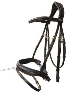 Brida de curva de caballo duradera de alta calidad y banda de Nariz de doma Lisa Producto de precio al por mayor popular - Product Image 4