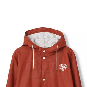 Vente en gros de manteaux à capuche pour hommes de haute qualité, respirants, écologiques, avec logo personnalisé imprimé, grandes tailles, vente directe d'usine - Product Image 6
