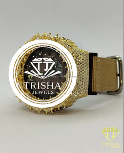Spiked Moissanite <b>Diamond</b> <b>Watch</b> for Men 925 Sterling Silver Iced Out Hip Hop Designer Wristwatch Custom Jewelry Timepiece - Product Image 2