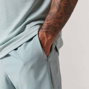 Conjunto de Camiseta y Pantalones Cortos de Algodón Tejido para Hombre, Estilo Casual, Personalizable (OEM), Transpirable, de Alta Calidad, para Gimnasio, Venta al Por Mayor, para Uso en Verano - Product Image 6