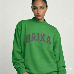 Premium Warm Mockneck Sweatshirt Oversized Fit Cotton Fleece Pullover Winter Casual Streetwear Cozy Style <b>Top</b> - Product Image 1