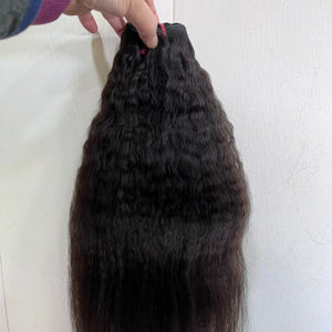 Extensions de Cheveux Humains Remy Indiens de Luxe, Vierge Non Traités, Ondulés 1B, en Gros, Paquet de 100g, Tissage Sans Couture - Product Image 1