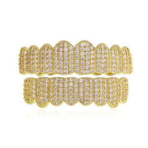 Dentaduras Postizas de Diamantes Ecológicas, Chapadas en Oro, Tono Plateado, Estilo Hip Hop, Joyería Bucal Unisex, Moda, Mejor Precio - Product Image 5
