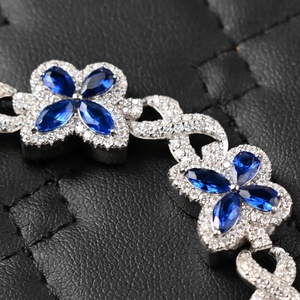 Pulsera de Mariposa Infinita con Moissanita VVS Color D, Plata de Ley 925, Chapado en Oro de 14K, Diamante Dvars de 12MM, DMB-22, de Moda - Product Image 4