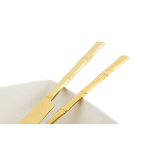 Juego de Cubiertos de Acero Excelsa Bambu, 24 Piezas, Vajilla Dorada - Product Image 3