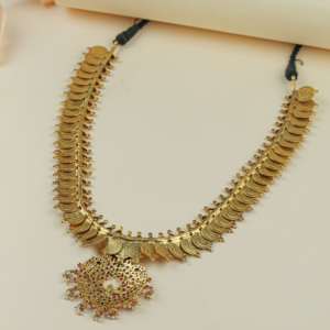 Collier élégant Anokhi Temple en argent sterling 925 plaqué or, bijoux indiens faits à la main pour femmes - Product Image 3