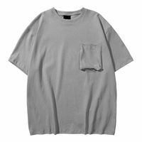 T-shirt Homme Coupe Classique Personnalisé en Coton Côtelé 100% de Haute Qualité, Écologique, Séchage Rapide, Anti-Plis, Respirant, avec Poche, 150 GSM