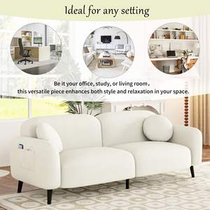 Sofá tapizado U_Style de 83,9 pulgadas para sala de estar, dormitorio y apartamentos - Product Image 4