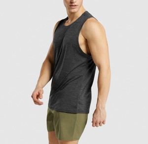 Camiseta sin Mangas para Hombre, Color Gris Oscuro, Cuello Redondo, Tejido de Punto, Estilo Casual, Transpirable, Poliéster, Ajuste Cómodo, Último Modelo 2026 - Product Image 3
