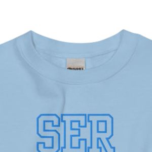 Sweat-shirt unisexe brodé « Mom » bleu, col rond, en polaire douce, style décontracté et confortable pour le quotidien - Product Image 3