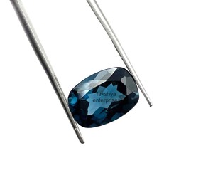 9X12mm <b>London</b> Blue Topaz Cushion Cut Loose Gemstone Top Quality Faceted Stone For Jewelry Making Wholesale Bulk Factory Price - Product Image 2