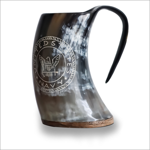 Taza de Cuerno de Búfalo Tallada a Mano, Elegante, Estilo Animal, Ecológica y Duradera - Product Image 2