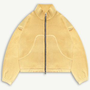 Chaqueta Bomber Varsity de Invierno para Hombre, Cuello Alto, de Alta Calidad, Tejido de Lana Mezclada, Resistente al Viento y Transpirable, OEM, Superventas 2026 - Product Image 1