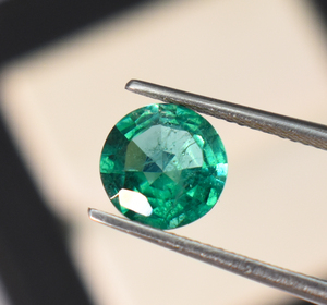 Esmeraldas de Zambia auténticas, sueltas, facetadas, de laboratorio, redondas, de 3 mm, 4 mm, 5 mm, 6 mm, 7 mm, 8 mm, de color verde intenso. - Product Image 5