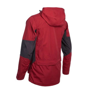 <b>Men's</b> Red Hooded Soft Shell Jacket Windproof <b>Waterproof</b> Zip Fly Outdoor Winter Coat Regular Fit Custom Print - Product Image 2