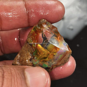 โอปอลธรรมชาติ เอธิโอเปีย เวลโล ไฟร์ แฟนซี ออยล์ รูปทรงหยาบ ขนาด 41.22x20.59 มม. และ 36.55x25.91 มม. ได้รับการรับรองจากผู้ตรวจสอบบุคคลที่สาม คุณภาพเยี่ยม - Product Image 5