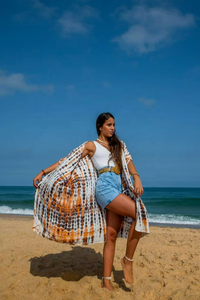 Ropa de Moda para Mujer, Elegante Vestido Kimono Largo de Verano de Algodón, Kimono Liso para Mujer, Kimono de Playa, Kimono Boho - Product Image 3