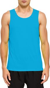 Men's Cooling Modal <b>Tank</b> <b>Top</b> Breathable Wide Shoulder Design for Gym Outdoor Beach Solid Print <b>Lace</b> Polyester Cotton Spandex - Product Image 4