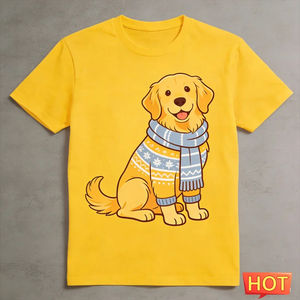 Cute Golden Retriever Graphic <b>T</b> <b>Shirts</b> Fashion Trendy Summer <b>Funny</b> Dog 3D Printed <b>T</b>-<b>shirts</b> Casual Oversized Unisex Tees Tops - Product Image 4