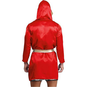 เสื้อคลุมชกมวยสั่งทำสีตามต้องการพร้อมโลโก้ด้านหน้า น้ำหนักเบา ระบายอากาศได้ดี ผลิตจากโพลีเอสเตอร์/ไนลอน บริการ OEM พร้อมโลโก้สั่งทำ - Product Image 6